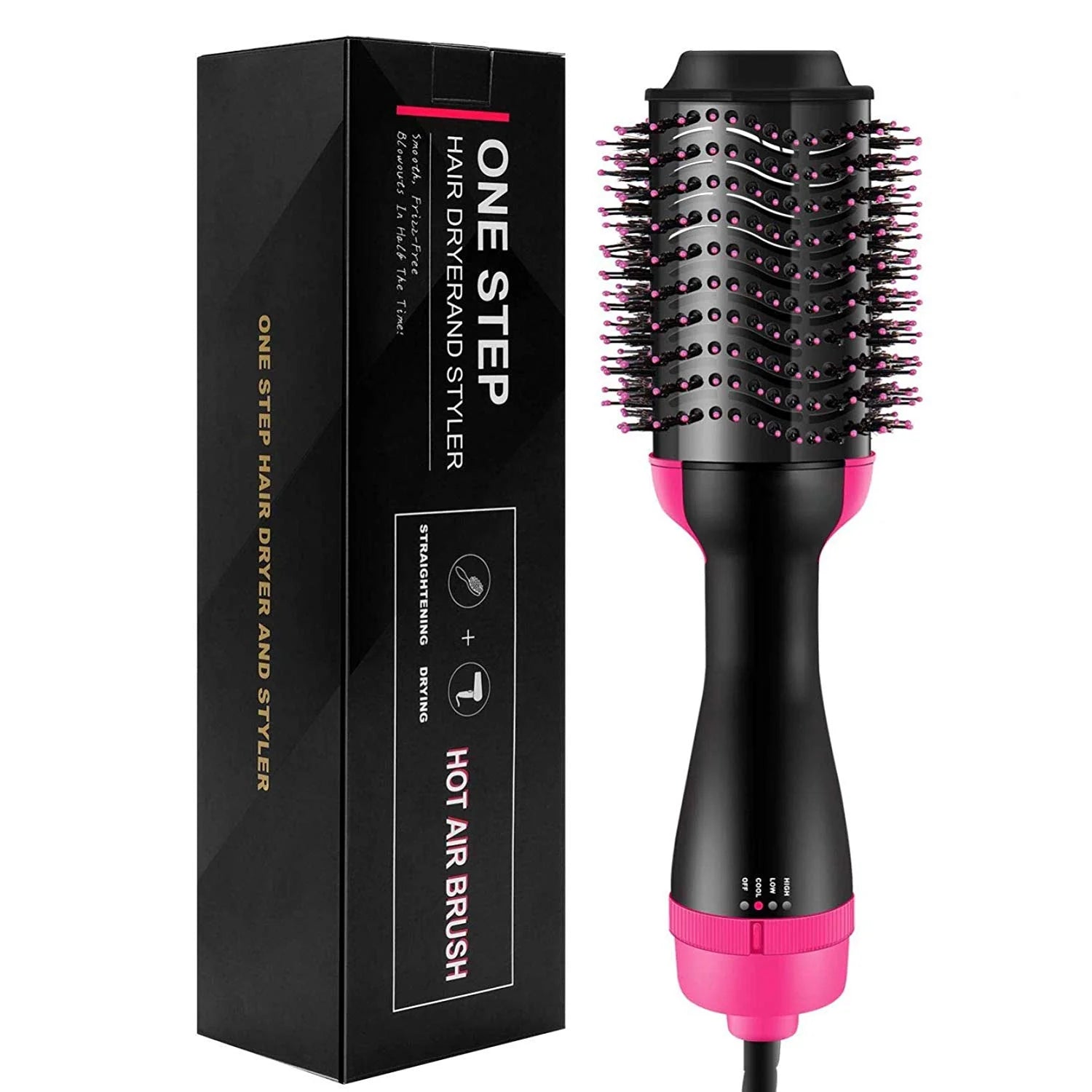 One Step 3 In 1 Hot Air Brush (Dryer + Straightener)