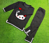 2 Pcs Women's Stitched Fleece Suit